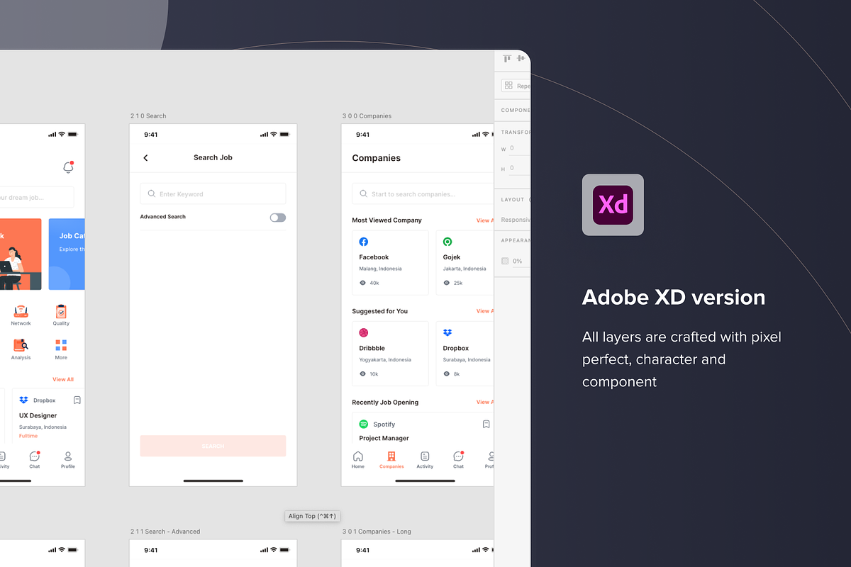 JOBOARD Job Work Finding UI Kit