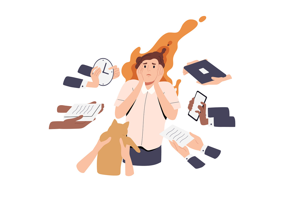 People on fire concept, a Person Illustration by Good Studio (Photo 8 of 9)