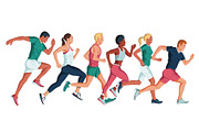 Sports vector illustrations set, a Person Illustration by LisaKolbasa (Thumbnail 2 of 19)