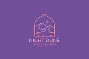 Abstract Logo Night Dune Desert, a Branding & Logo Template by Signatoro (Thumbnail 1 of 3)