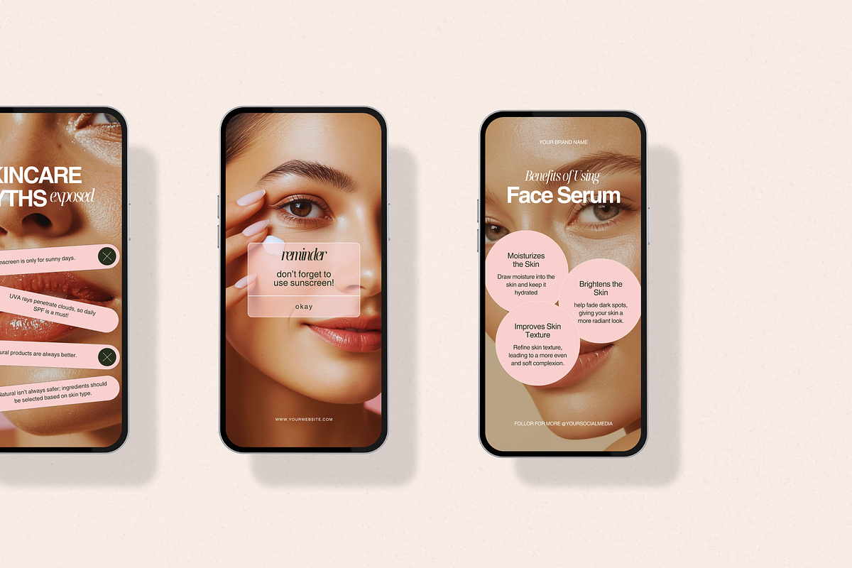 Pink Blush Skincare Social Media Kit, a Social Media Template by My Template Studio (Photo 20 of 20)