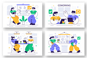 10 Coworking Business Illustration, a Person Illustration by denayunebgt (Thumbnail 3 of 4)