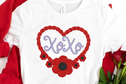 Xoxo- Valentin's Day Sublimation PNG, an Illustration by DreamCafeArt (Thumbnail 1 of 8)