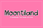 Moontiland - Fun Sans Serif Font, a Sans Serif Font by bonadigitals (Thumbnail 1 of 4)