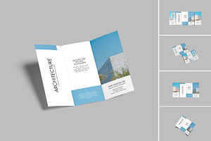 Trifold Brochure Mockup, an Advertising Mockup by lamorastudio