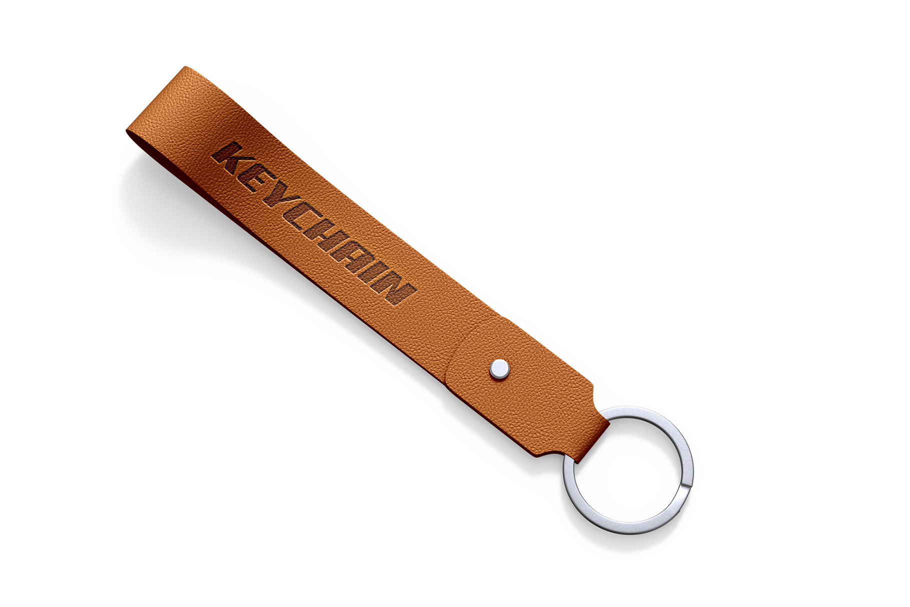 Minimal Keychain Mockup Template