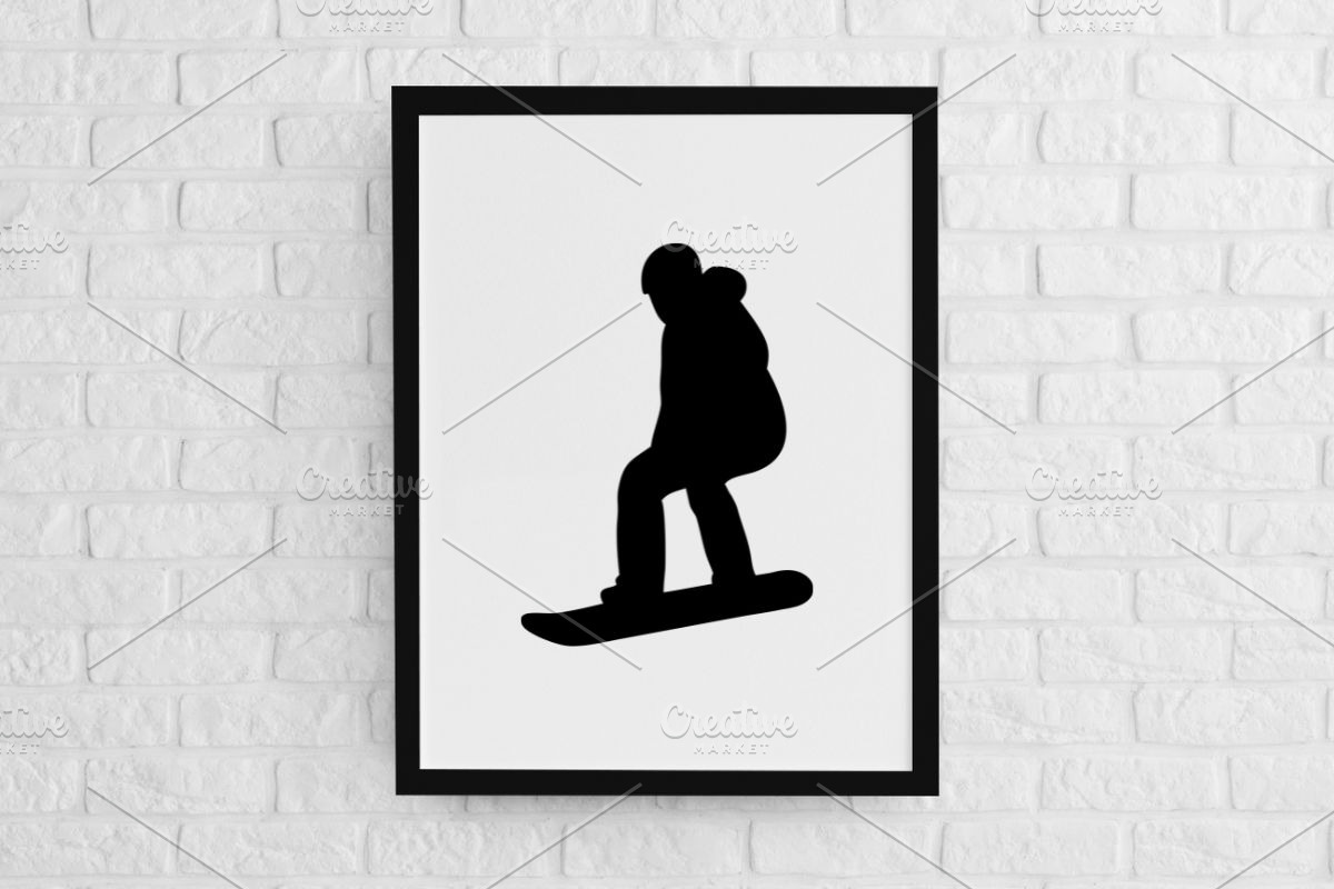 Snowboarding Silhouette SVG, a Sport Illustration by newminddesign (Photo 2 of 3)