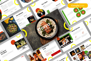 Coryo – Food Google Slide Template, a Presentation Template by kreatifreya