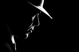 Dramatic black and white portrait of, a Person Photo by MistyDay
