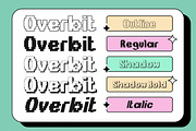 Overbit Bold & Strong Edgy Y2K Pixel, a Sans Serif Font by Lettertype Studio (Thumbnail 2 of 14)