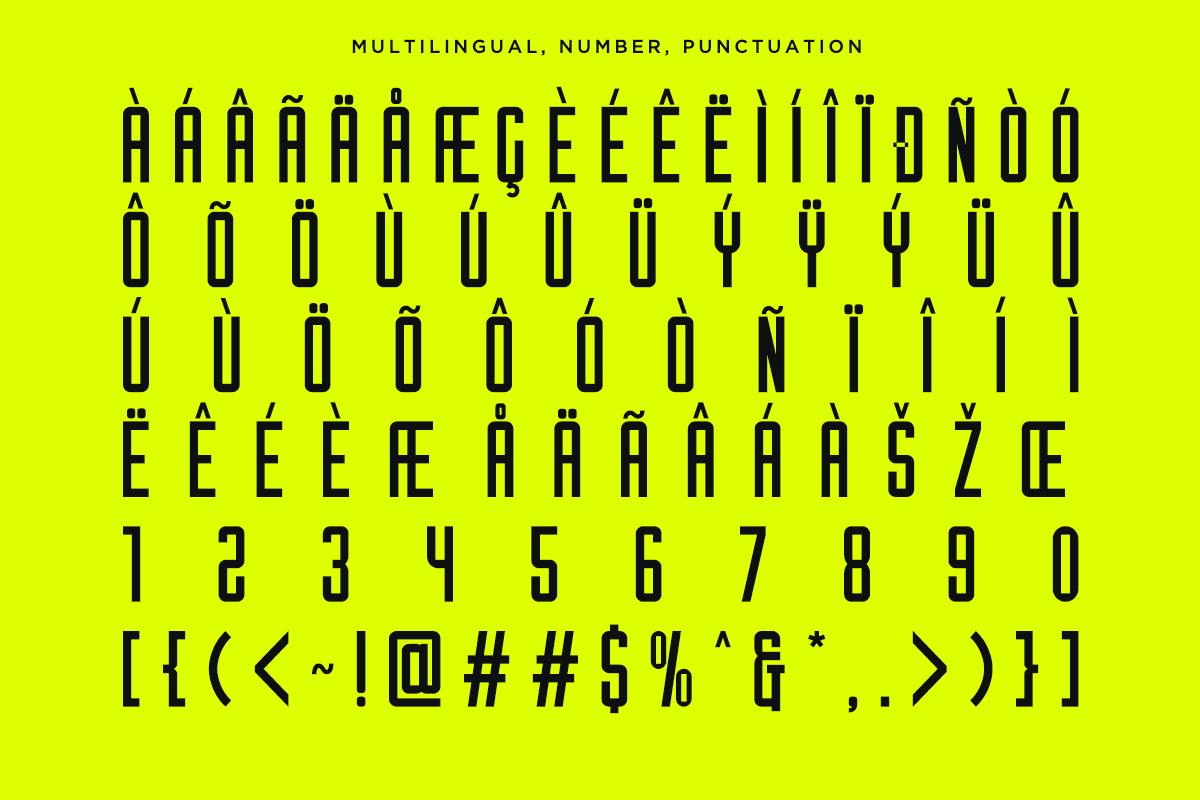 Nilmero - Modern Condensed Font, a Sans Serif Font by Font Liner (Photo 13 of 13)