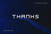 Holda – Geometric Technology Font, a Sans Serif Font by Artiveko (Thumbnail 8 of 8)