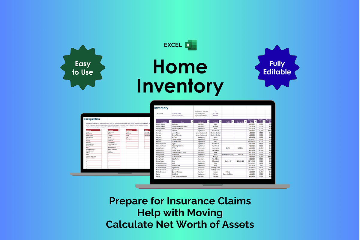 Home Inventory - Excel