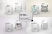 Clear Hexagon Twist Top Box Mockup, a Cups & Container Mockup by INCDesign (Thumbnail 3 of 6)
