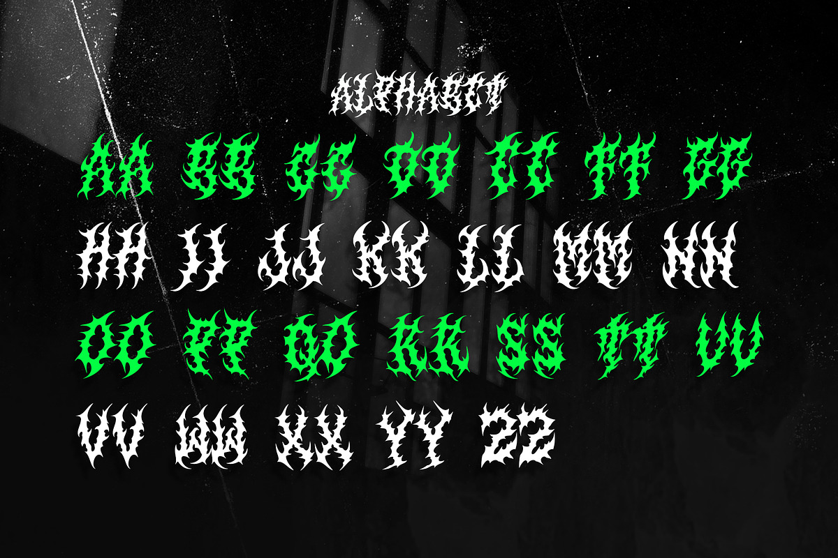 SATRUNS Metal Blackletter Horror, a Blackletter Font by dansdesign (Photo 6 of 18)