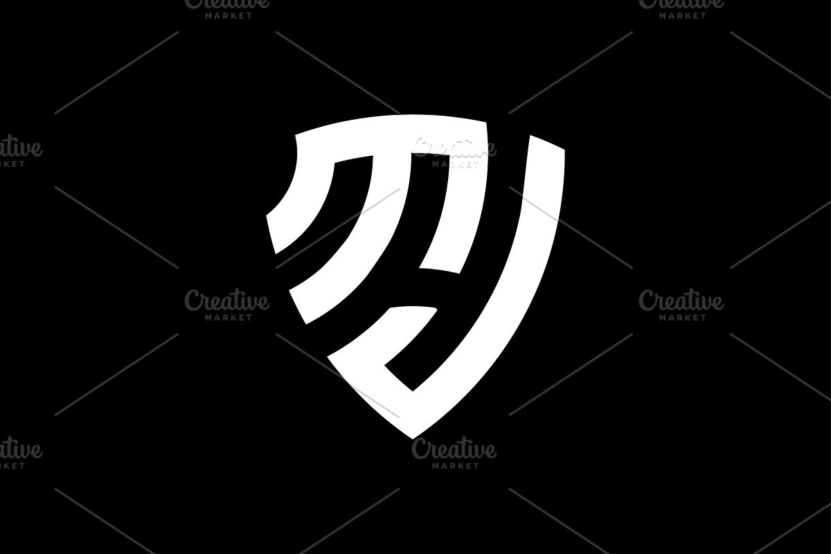 MJ Monogram Logo Template, a Branding & Logo Template by Advateik ™ (Photo 1 of 2)