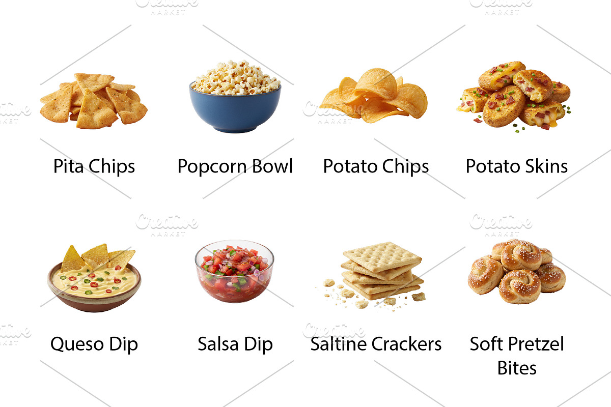 Midnight Snacks & Finger Foods - PNG, a Food Illustration by Nurlan's shop (Photo 4 of 5)