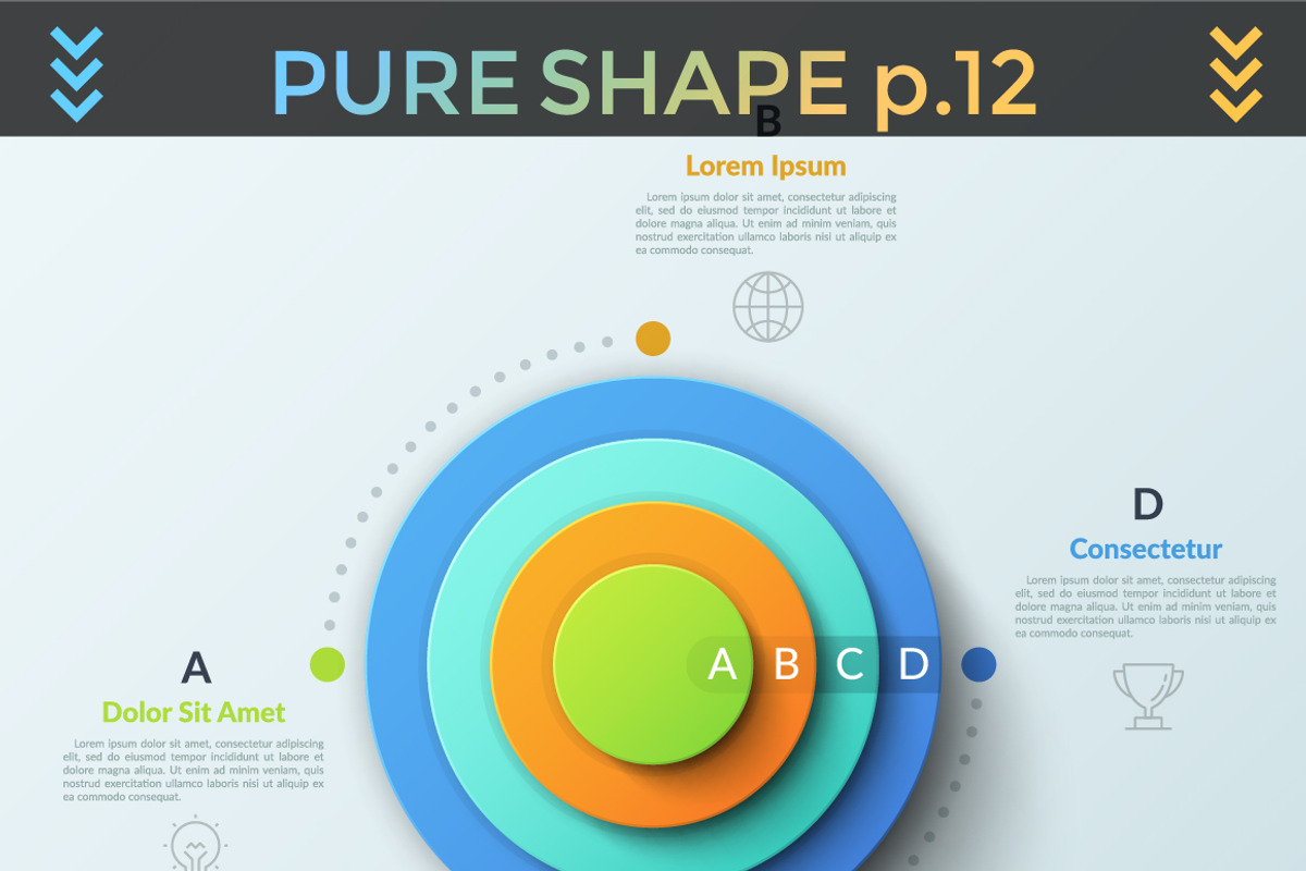 Pure Shape Infographic Bundle, a Presentation Template by Andrew Kras Design (Photo 6 of 26)