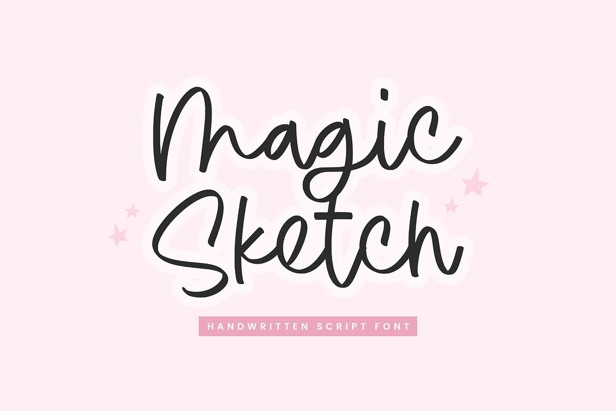 Magic Sketch Font, a Script Font by Timurtype (Photo 1 of 7)