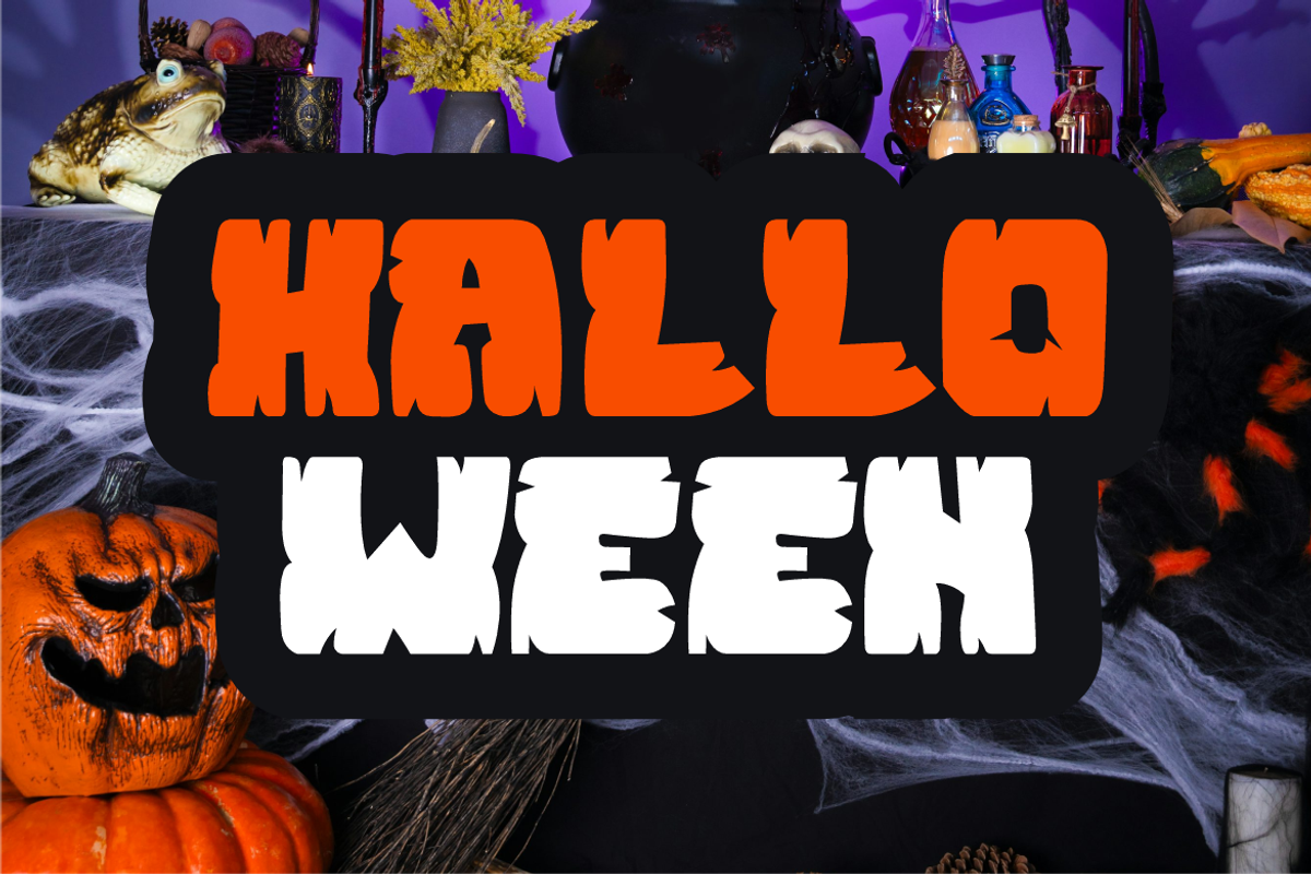 Scary Zombiz - Halloween Font, a Blackletter Font by QR Design Studio (Photo 2 of 7)