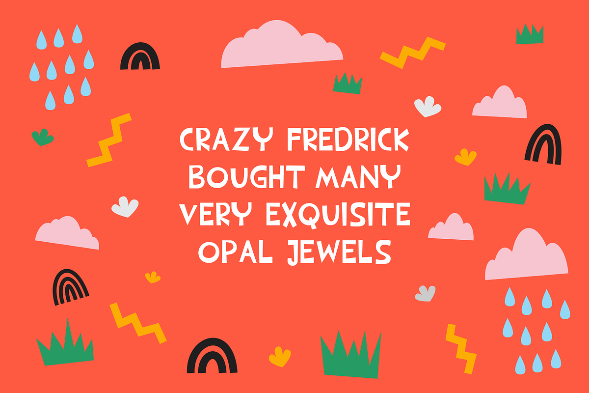 Cacophony - Fun Typeface, a Font by takoliko (Photo 4 of 17)
