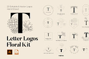 520 A to Z Floral Logos Bundle, a Branding & Logo Template by AN Productions (Thumbnail 161 of 223)