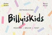 Billyiskids, a Handwritten Font by GlottaTypeface (Thumbnail 1 of 8)