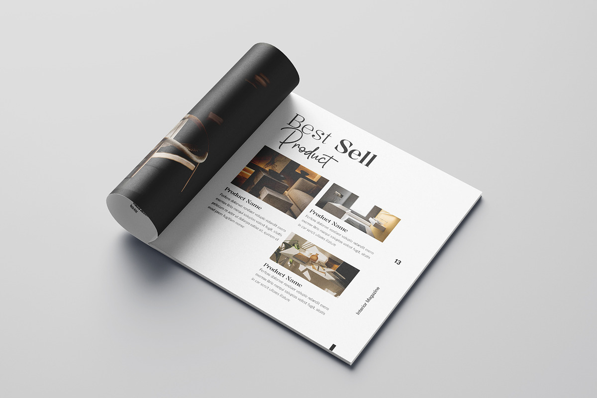 Square Interior Design Magazine, a Magazine Template by Spark_Creative (Photo 8 of 16)