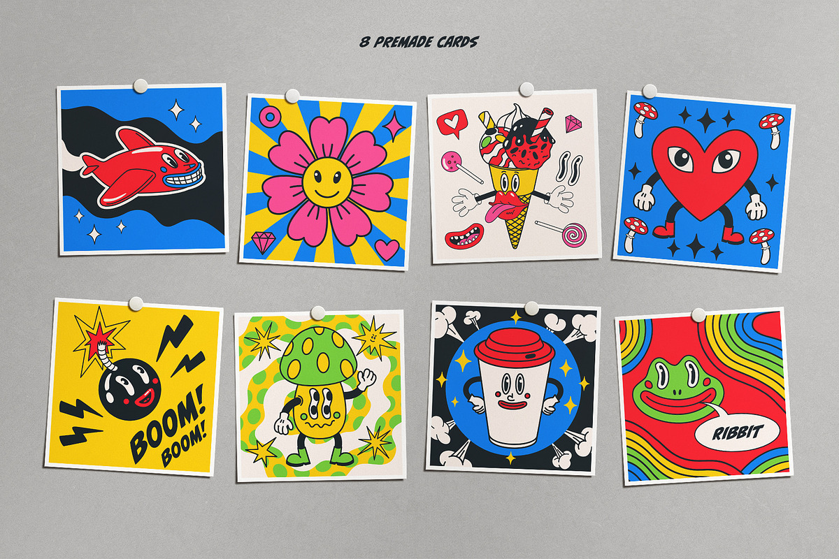 Crazy cartoon collection, an Illustration by Bizarre Factory (Photo 4 of 11)