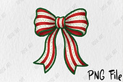 Christmas Coquette Bow Png, a Seasonal Illustration by Rose Art (Thumbnail 4 of 5)