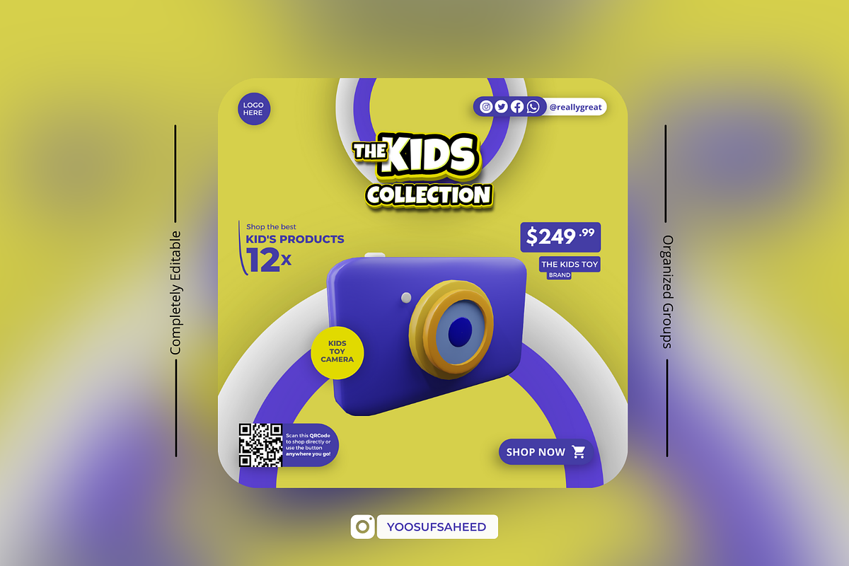 Kids, Children Canva Design Template, a Social Media Template by Exceptionalways (Photo 30 of 35)