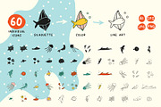 Sea Icons & Patterns, an Object Graphic by Apolinarias Art (Thumbnail 2 of 9)