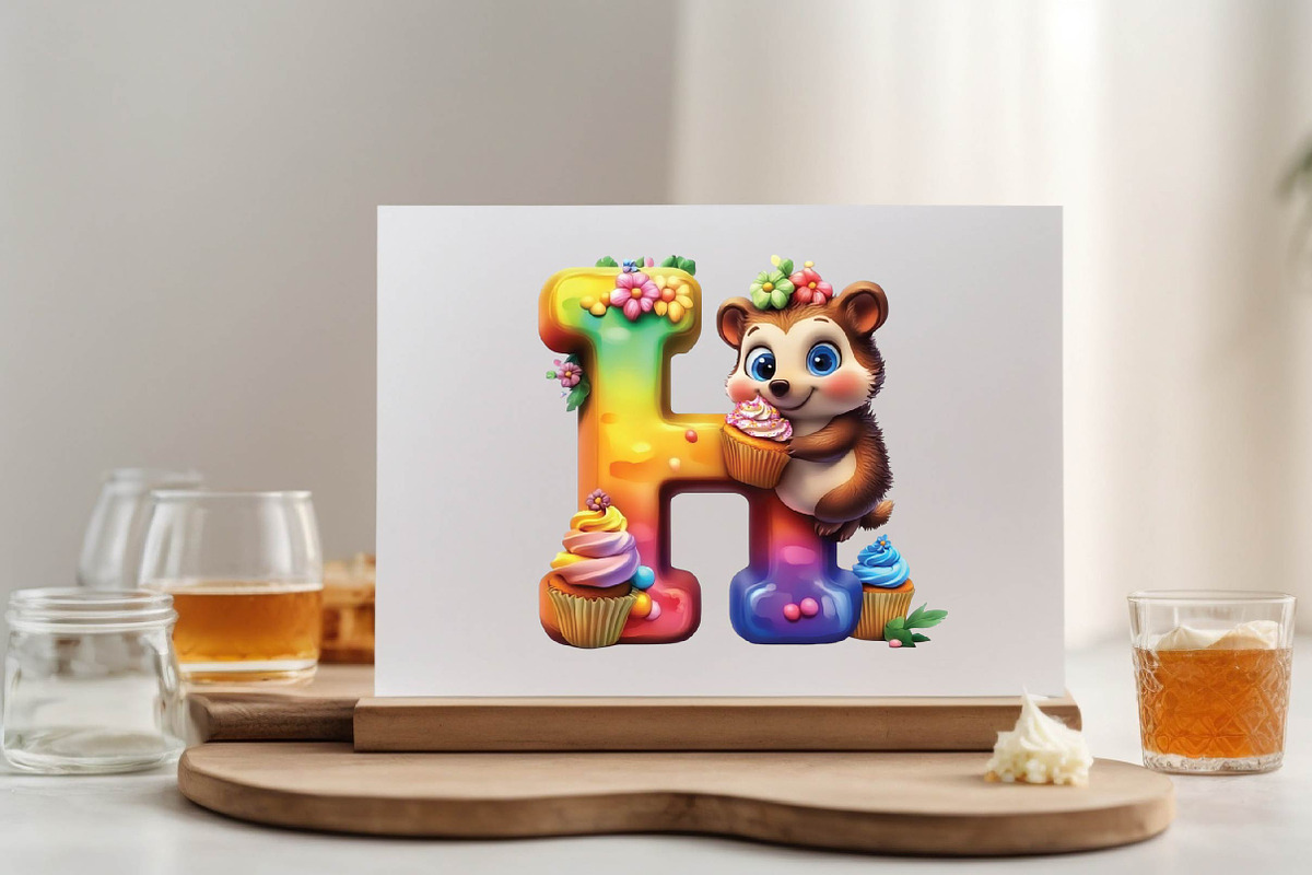 Cute Animal Alphabet Clipart Bundle, an Illustration by SVGArt (Photo 6 of 9)