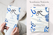 Blue Wedding Invitation Template Can, a Templates & Theme by Alisa Mikibith Art (Thumbnail 2 of 10)