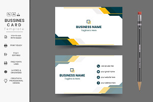 Modern abstract business card