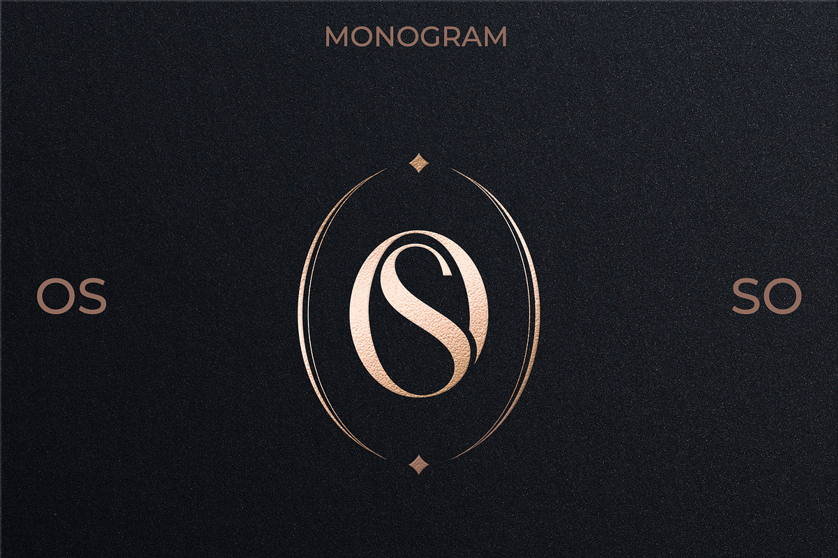 OS SO Wedding Monogram Logo, a Branding & Logo Template by LogoAV (Photo 1 of 6)