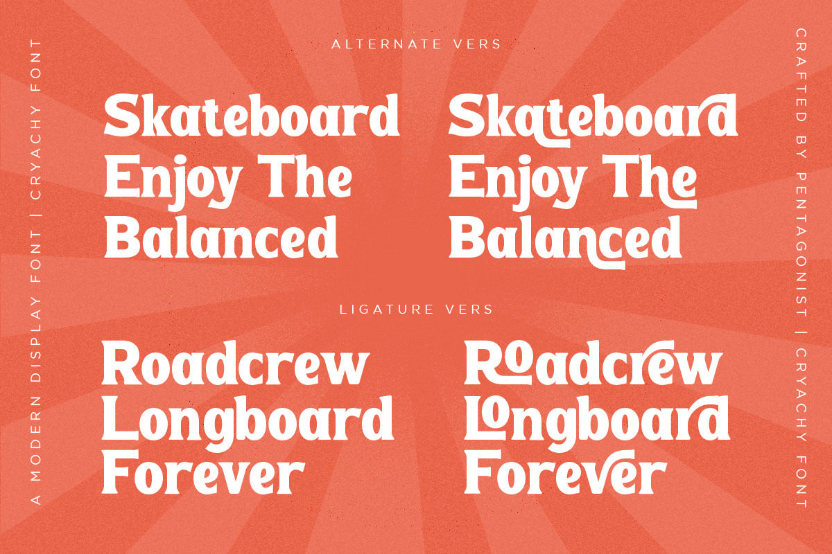 Cryachy | Modern Display, a Serif Font by Pentagonistudio (Photo 7 of 11)