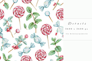 Peppermint Candy Seamless Pattern, a Decorative Illustration by Pati Charm Studio (Thumbnail 5 of 7)