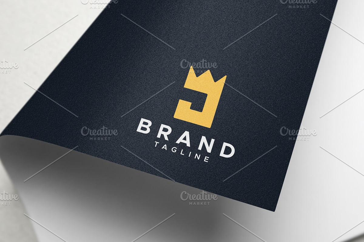 Letter J crown king logo design, a Branding & Logo Template by Amadul11 (Photo 4 of 5)
