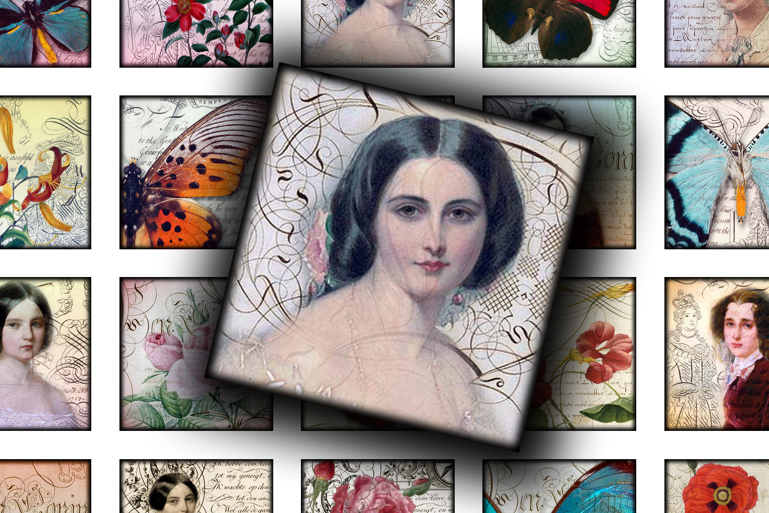 Collage - Calligraphy and Beauty