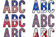4th of July Doodle Alphabet PNG, a Graphic by RoxyStudioCo (Thumbnail 2 of 7)