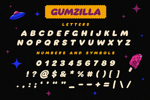 Gumzilla Font Plus Graphic Pack