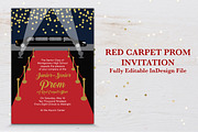 Red Carpet Prom Invitation, an Invitation Template by BF Studios (Thumbnail 1 of 2)