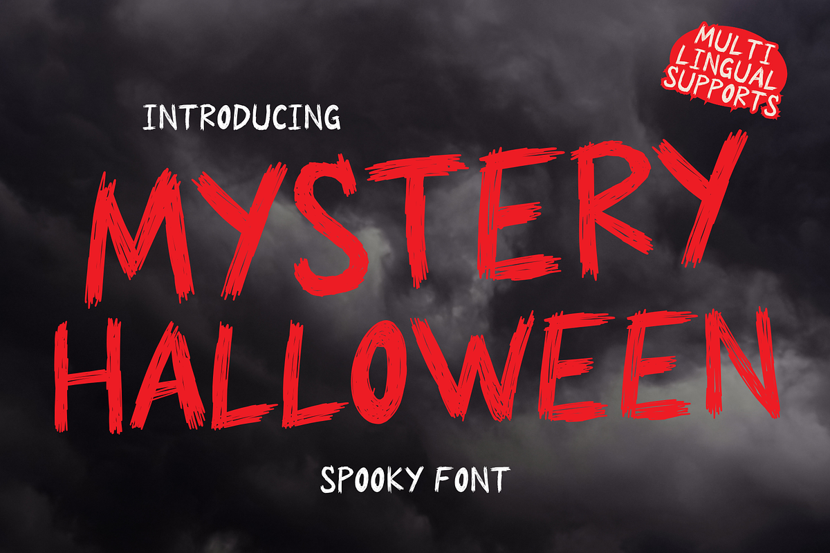 Mystery Halloween is Halloween font, a Handwritten Font by Brown Cupple (Photo 1 of 10)