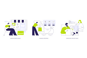 Curbside pickup at a grocery store, a Person Illustration by Visual Generation