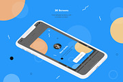 Chatty Mobile UI Kit, an UI Kit Template by Web Donut (Thumbnail 2 of 7)