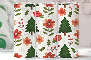 Boho Rustic Christmas Tree Tumbler, an Arts & Entertainment Photo by LamanAzalea