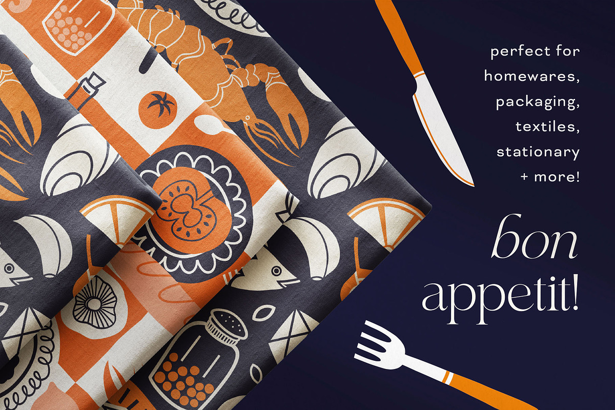 Folky Feast Graphic Collection, a Food Illustration by rouxsupplyco (Photo 11 of 12)