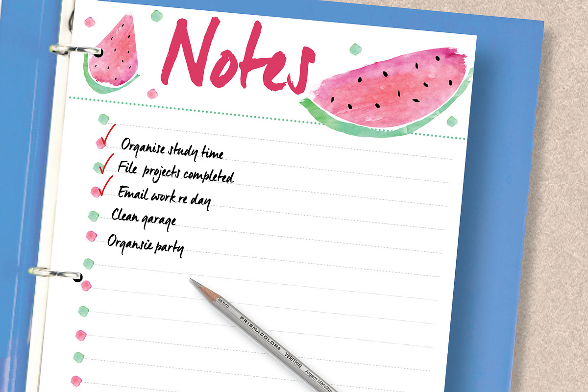 Notes Planner - A4 & A5 sizes, a Stationery Template by Stick with Sam (Photo 4 of 4)