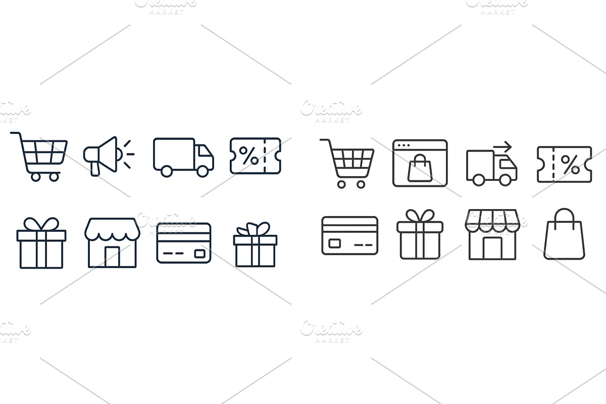 Collection of web icons representing, a Finance Illustration by ZinetroN